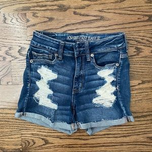 American eagles ripped jean shorts